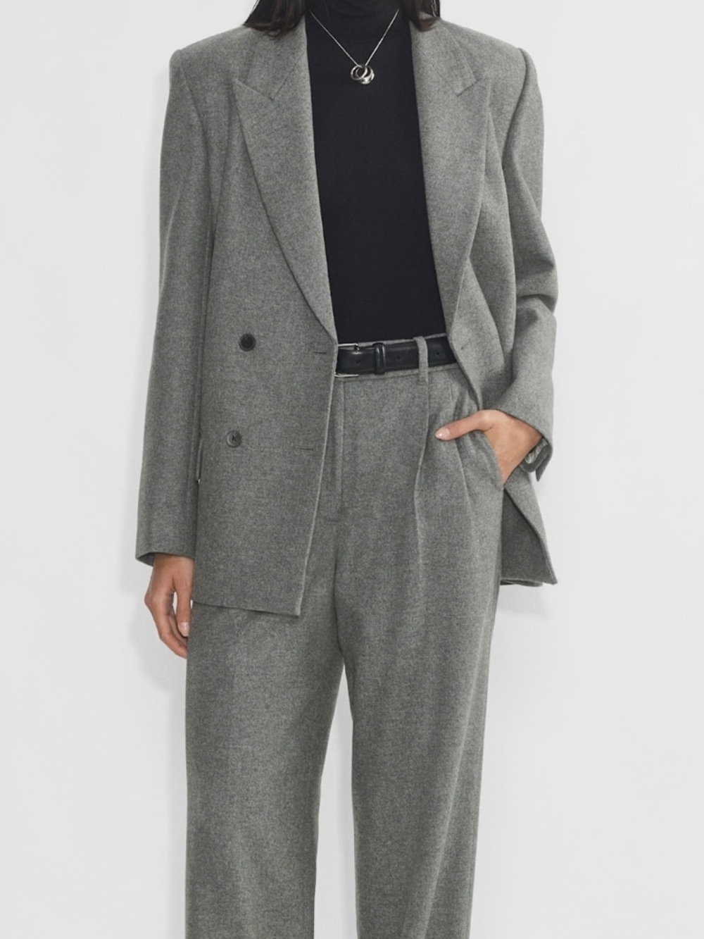 WILFRED FREE NEW DESTINY BLAZER In Heather Dark Gray BNWOT